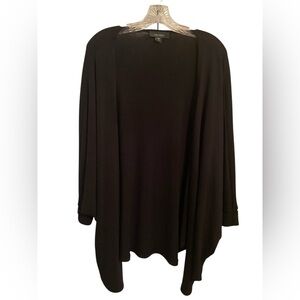 Vintage Karen Kane Black Women's Dolman Open Cardigan Sweater Size Medium Casual